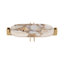 Plateau décoratif élégant en quartz avec base en métal Nissim-2101160791