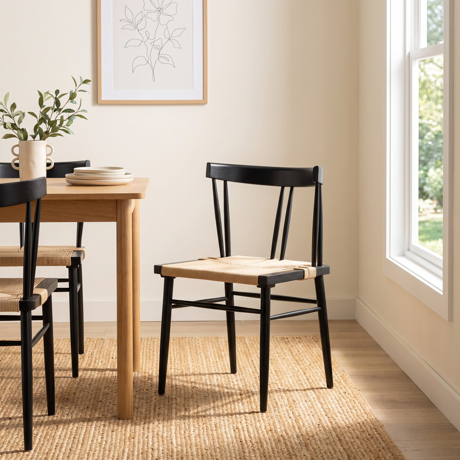 Dining Armchair, Black