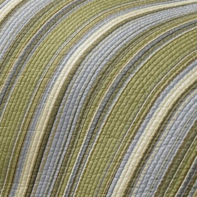 Tommy Bahama Palmiers Rectangle Cotton Bath Rug, King Quilt + 2 King Shams, Green
