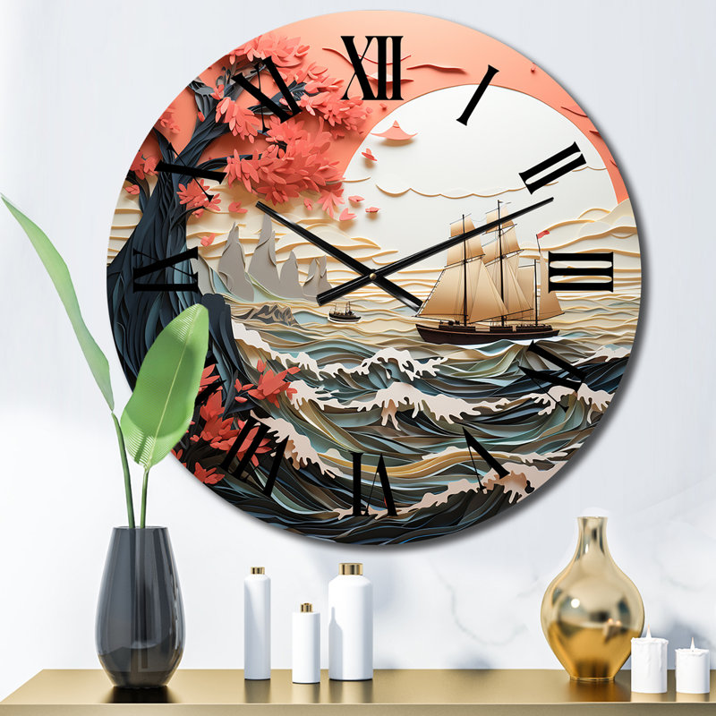 Druzy - Japanese Wall Clock, Small