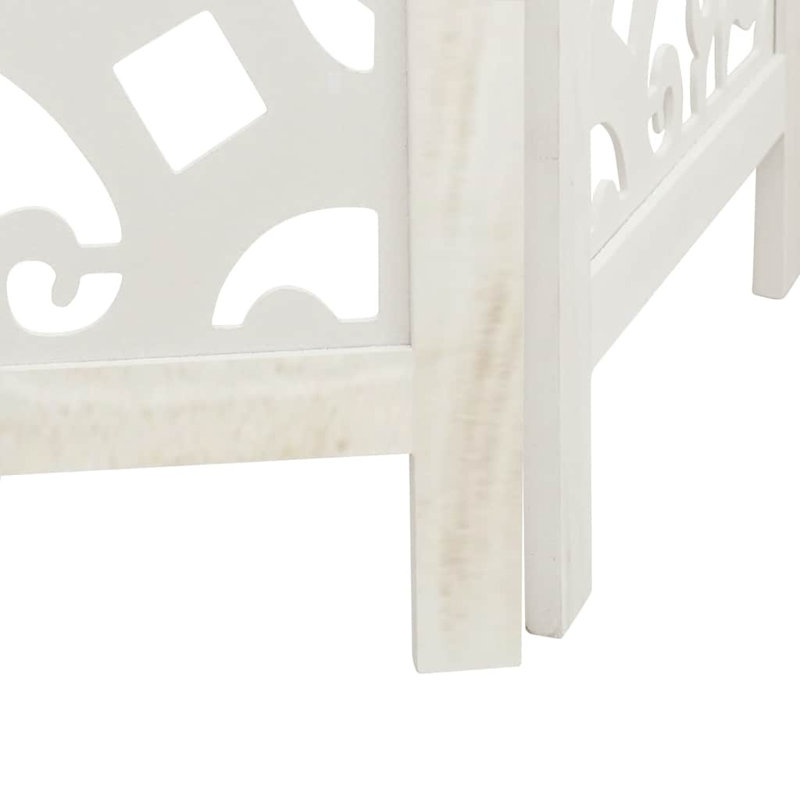 Celsa 110cm W Solid Wood Accent Room Divider, 3, White, 180cm H x 110cm W