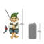 Ziggy the Fishing Gnome Garden Statue