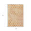Tapis extérieur lavable à pois pêche et rouille 5 pi x 8 pi