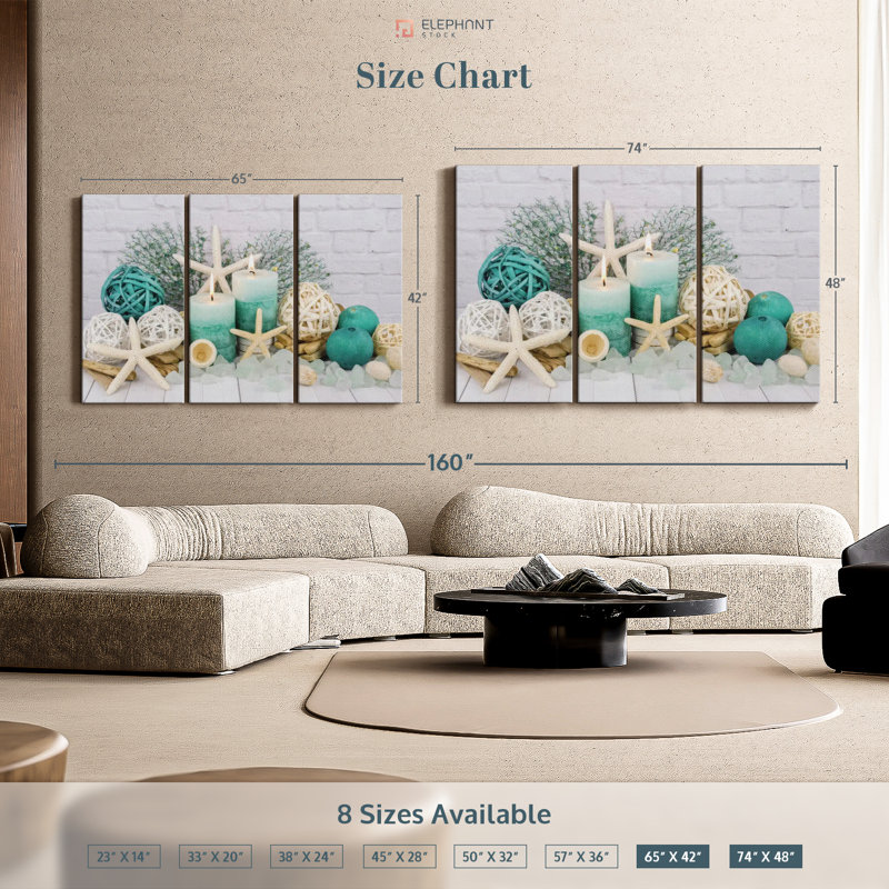 " Beach Concept Spa ", 48" H x 74" W x 1.25" D