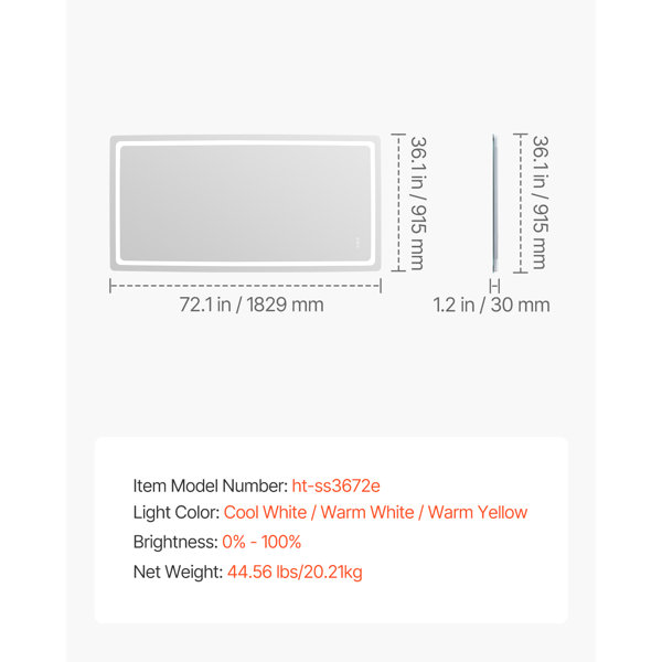 Dimensions du produit