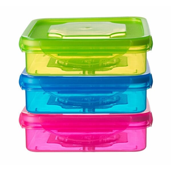  Hotop 4 Pack Salad Lunch Containers 52 oz Bowls with  Compartments Tray and Dressings Container Bento Box for Adults Food Fruit  Snack, Leak Proof, pink, green and blue: Home & Kitchen