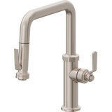 Pull-Down Kitchen Faucet With Squeeze Sprayer - Quad Spout