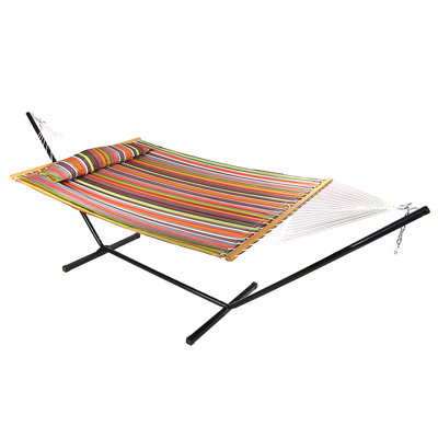 Hamac de bar en polyester matelassé avec support pour 2 personnes Mullin - Canyon Sunset