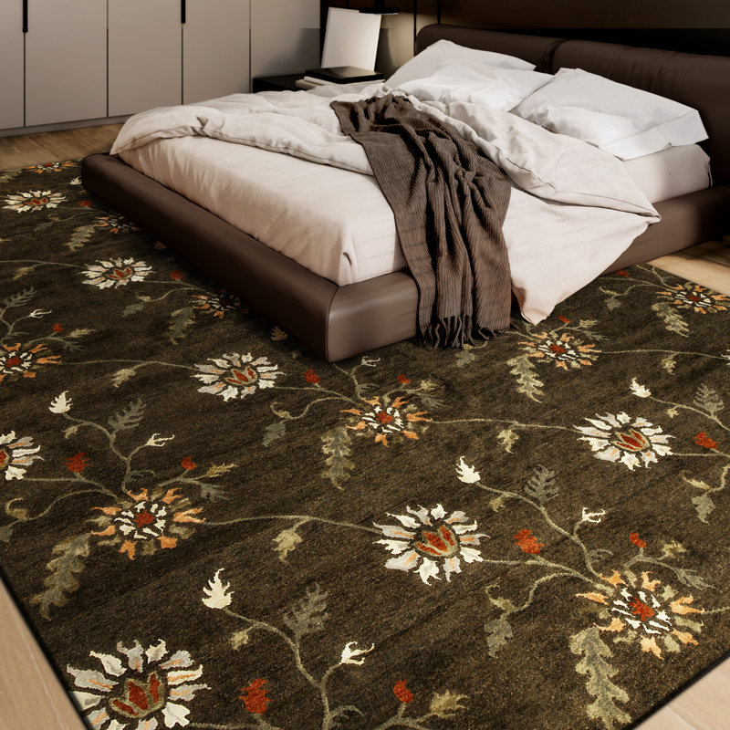 Tapis chameau noué à la main de haute qualité