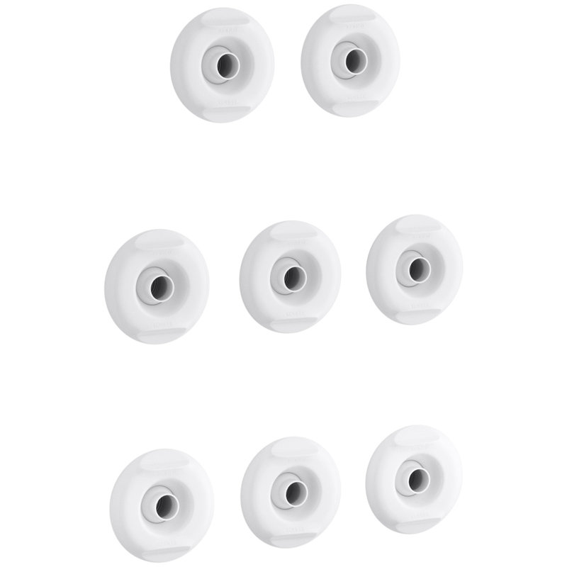 Flexjet Whirlpool Trim Kit with Eight Jets, White