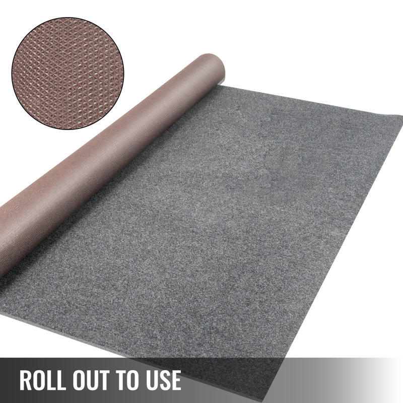 Shag Gray Area Rug, Rectangle 6' x 18'