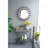 32X15x31" Maggie Galvanized Tray Table Accent Table