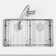 STYLISH 32 inch Low Divider 60/40 Double Bowl Undermount Kitchen Sink