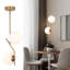 Luminaire suspendu en laiton 2 lumières
