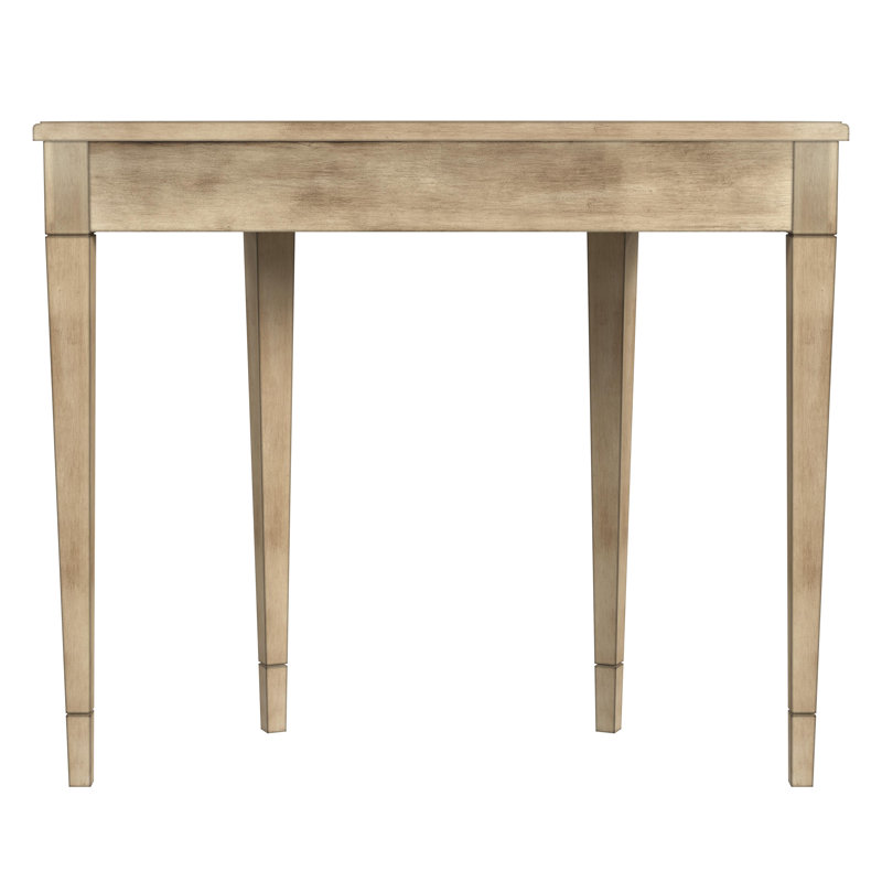 Hampton 36" Demilune Console Table, Antique Beige