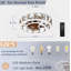 Ventilateur de plafond encastré avec télécommande Modern Light-130623930