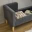 Banc de rangement rembourré 65,35 po