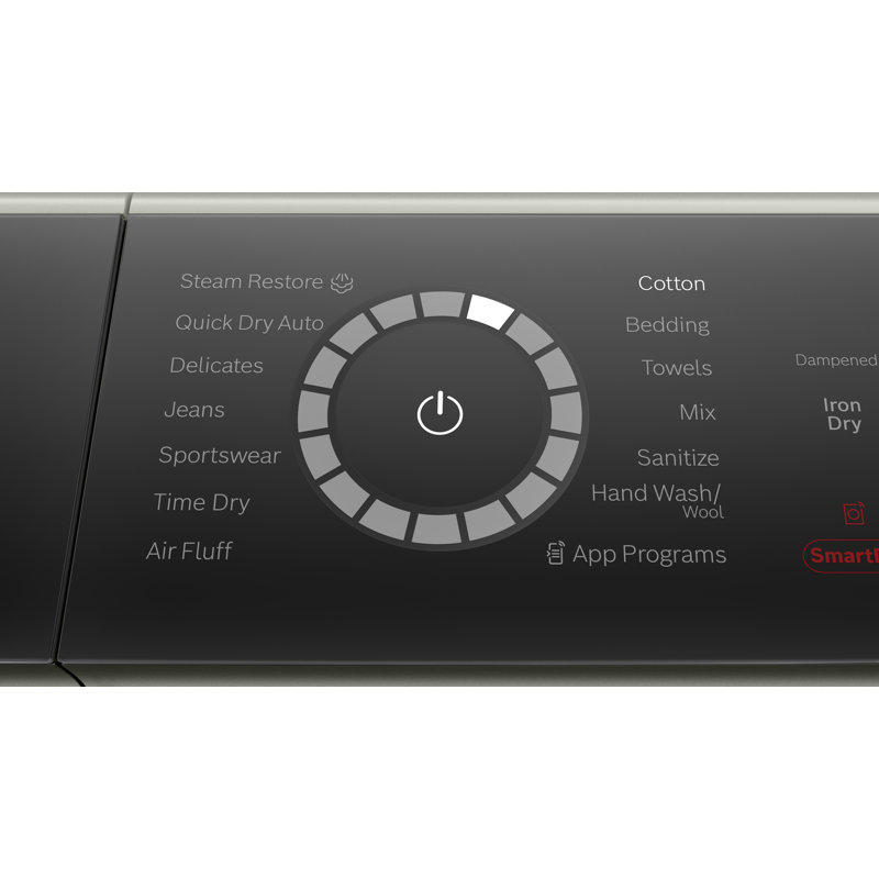 Bosch 800 Series Compact Electric Ventless Dryer With Heat Pump 24 Inch in Pearl Steel