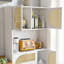 Armoire haute avec rangement pratique et portes de buffet de style moderne