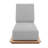 Varenna Outdoor Teak Wood Chaise Lounge , Sunbrella Cushion Included-95126887