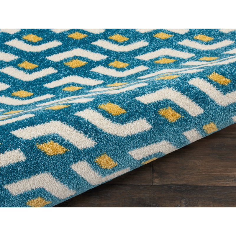 Petrina Geometric Indoor Rug, Rectangle 2'2" x 7'6"