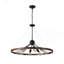 Lustre industriel rustique 32 po