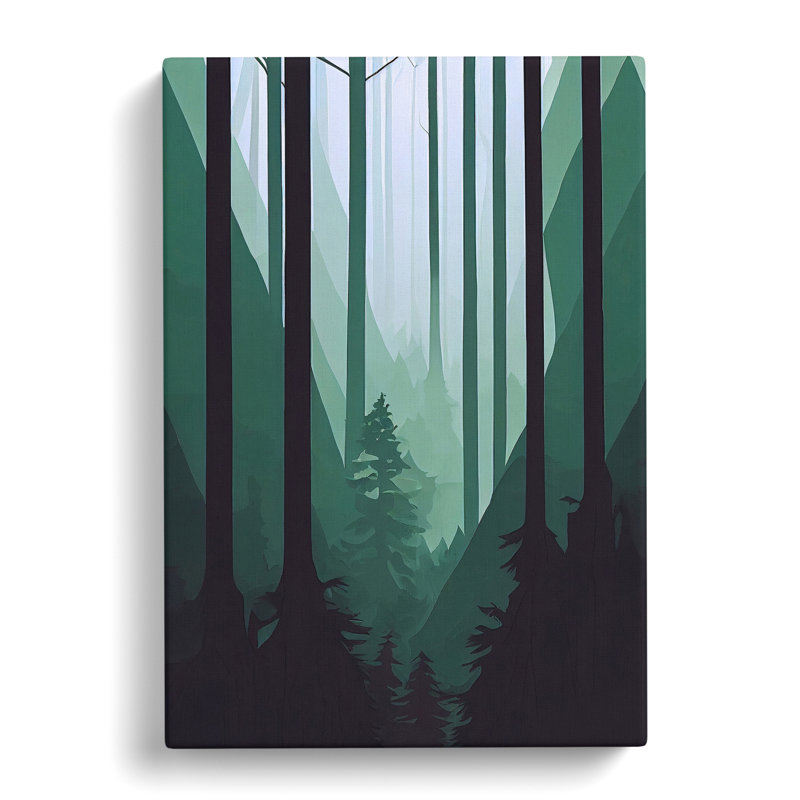 XC1022-3745X Remarkable Forest Abstract - Wrapped Canvas Print, 60cm H x 40cm W x 2cm D