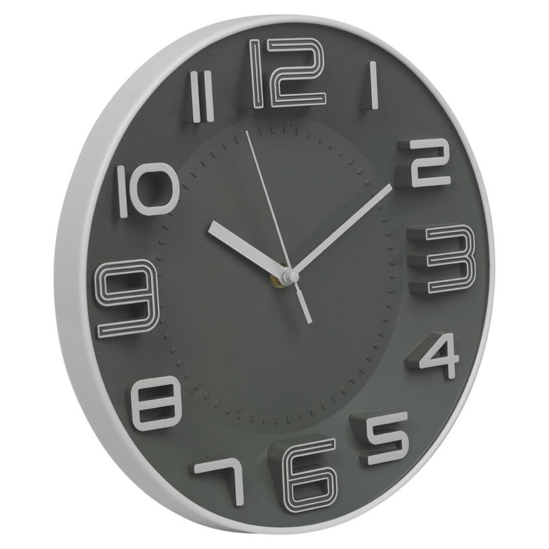 Radelina Wall Clock, Dark Gray