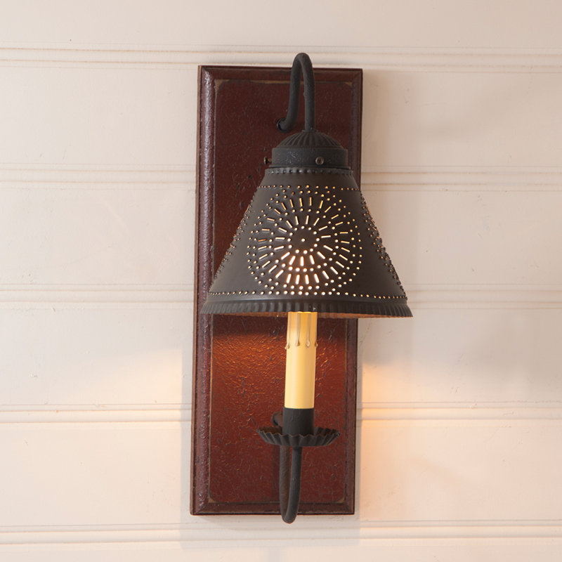 Westin Wood Candle Wall Light, Plantation Red