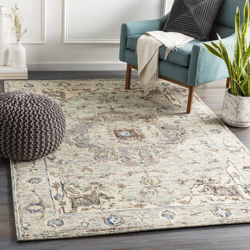 Avon Hand Tufted Wool Oriental Area Rug, Rectangle 2' x 3'