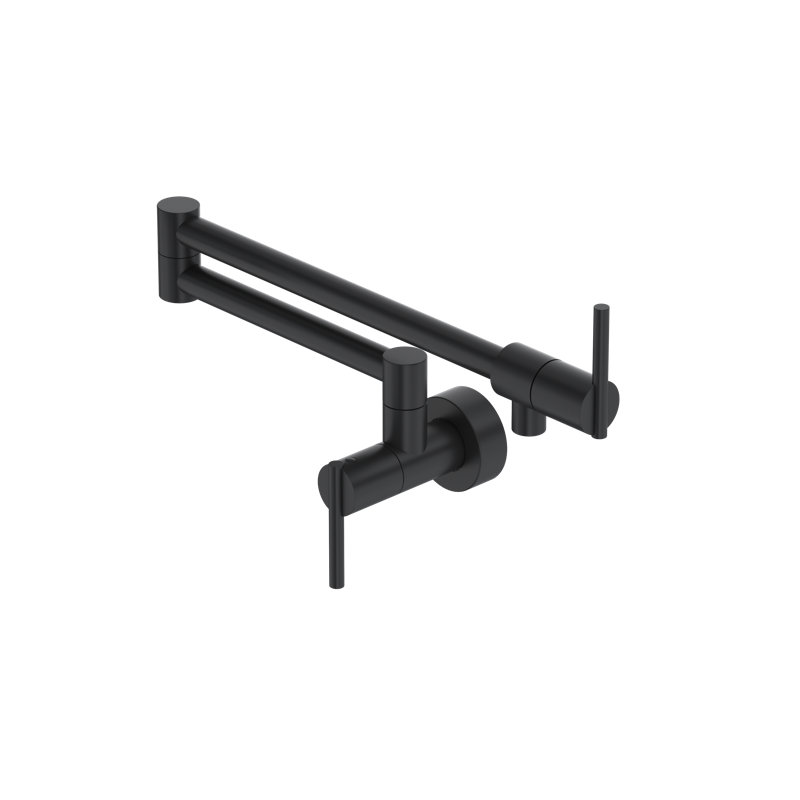 Pirellone Pot Filler, Matte Black