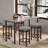 Swivel Counter Stool with Solid Wood Frame