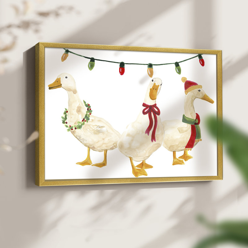 «Merry Quackmas I», reproduction encadrée