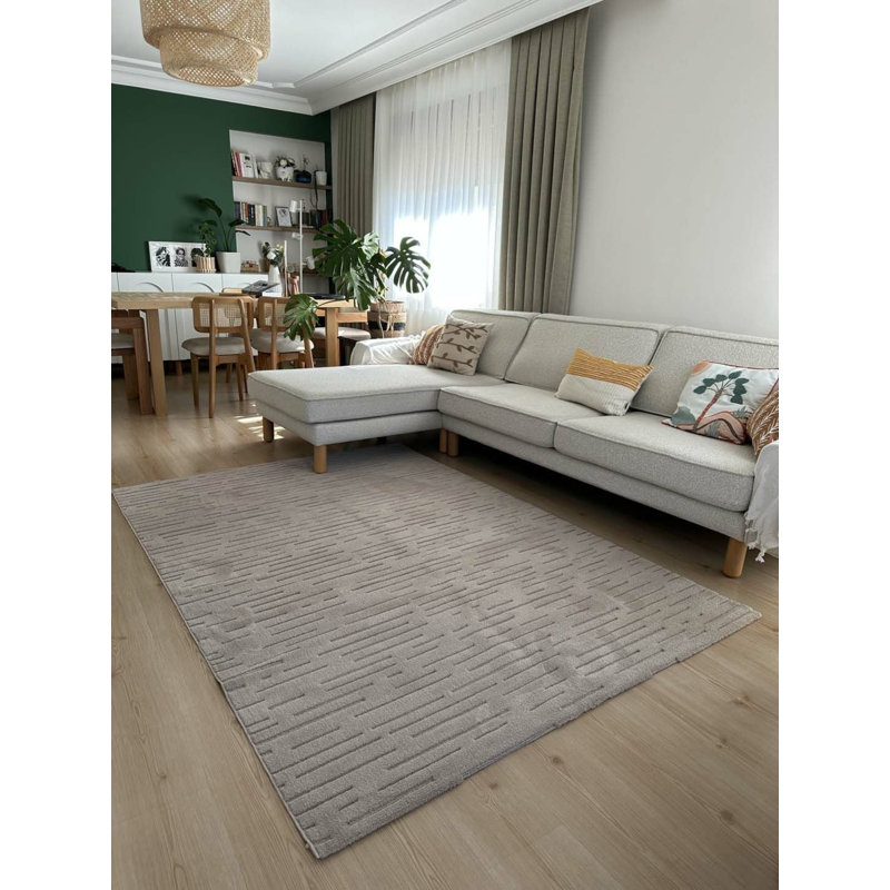 Tapis avec envers antidérapant Tivan, Rectangle 6 pi 7 po x 9 pi 6 po