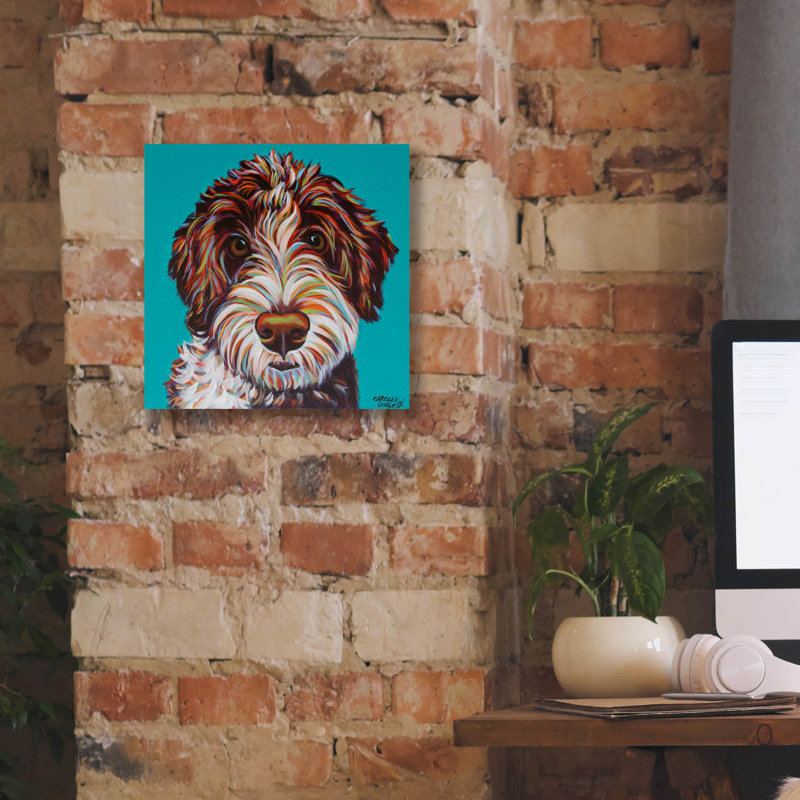 «Colorful Doodle» par Carolee Vitaletti, H 12 po x l 12 po x P 0,75 po
