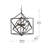 3 - Light Metal Chandelier, Hanging Light Fixture With Adjustable Chain For Kitchen Dining Room Foyer Entryway, Bulb Not Included