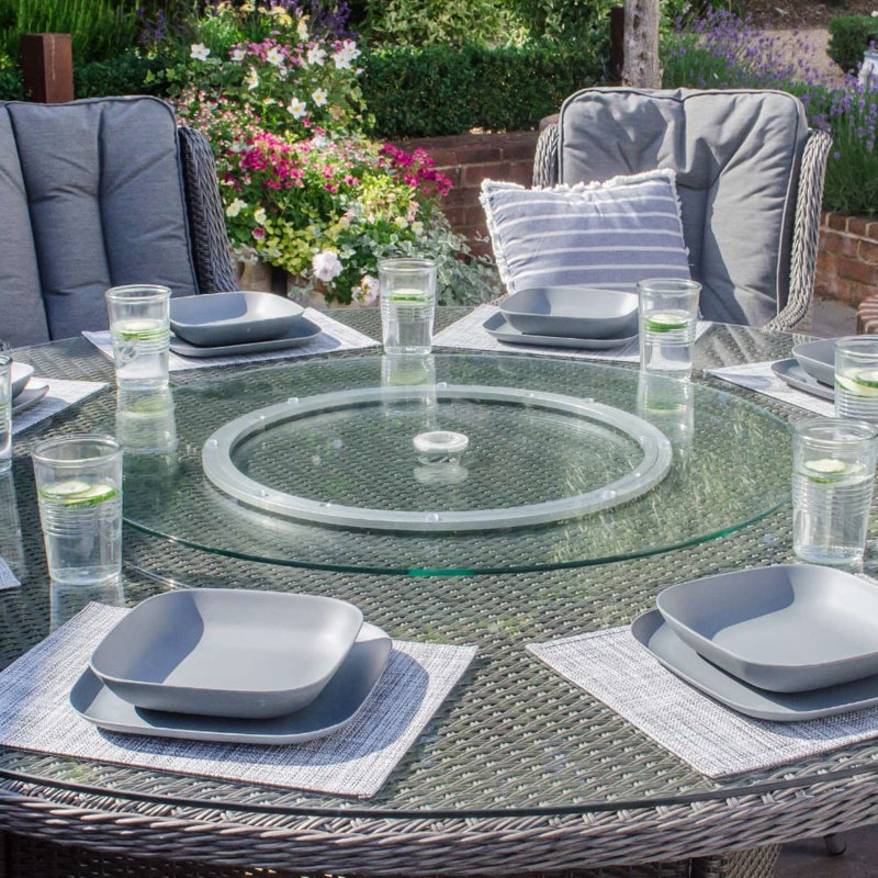 Patio Glass Lazy Susan, 0.5'' H x 28'' W x 28'' L