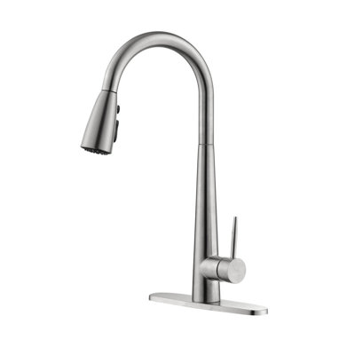 Robinet de cuisine à poignée simple avec douchette extractible