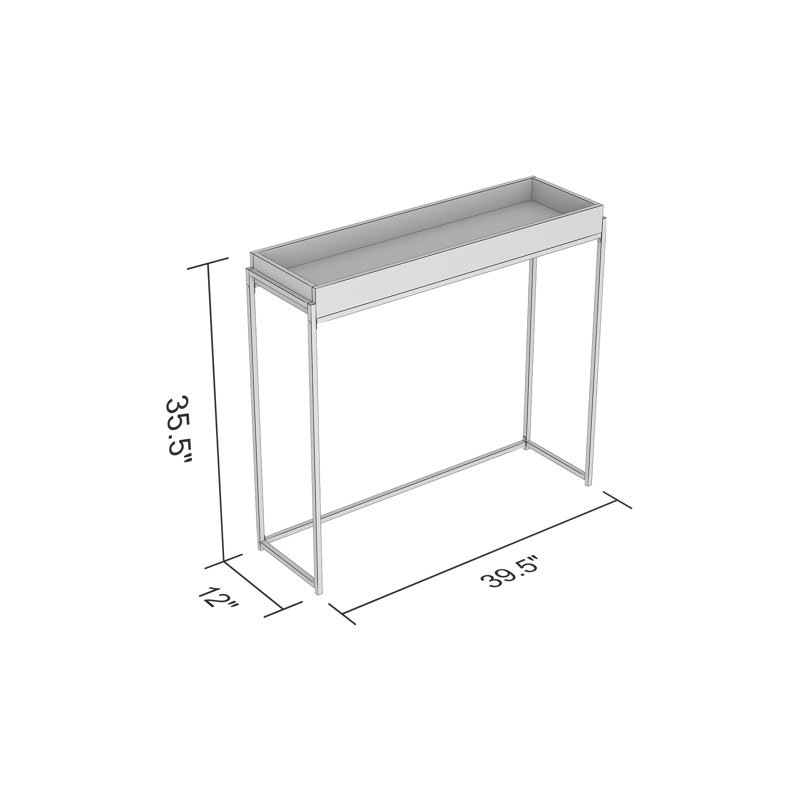Sariya 39.5'' Console Table, Brown