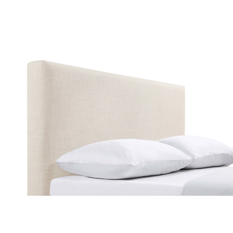 Tête de lit double tapissier Barbel, Beige, Full