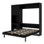 Lit escamotable moderne avec armoire latérale réversible, lumières DEL, tiroirs et armoires-439744401