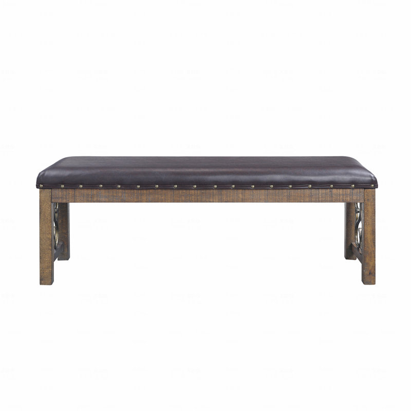 Banc en cuir synthétique Classic Classic, Gris