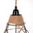 Herblain 1-Light Retro Diamond Plug-in Hand Woven Pendant Light with On/Off Switch