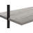 Abdulrahman 72 Inch Etagere Bookcase, 5 Tier Ladder Display Shelves, Gray, Black-1029568376