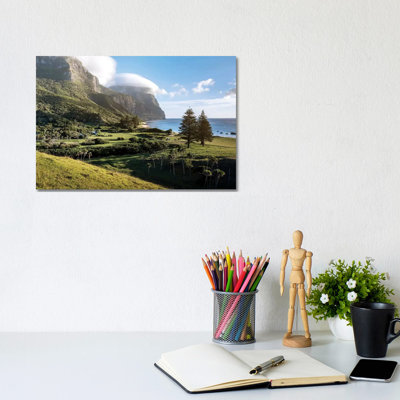 Twin Pines Island Landscape 1 Piece Wrapped Canvas Wall Art