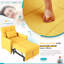 Upholstered Linen Convertible Chair-1085969168