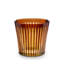 Prism Ice Bucket & Tongs - Amber/Honey