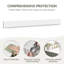 Dosseret en quartz blanc de qualité supérieure de 122 cm (48 po) pour comptoir de toilette de salle de bain