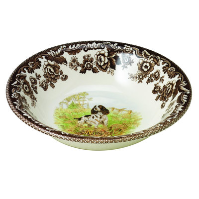 Épagneul bol à céréales 8 po Spode Woodland Dogs Ascot