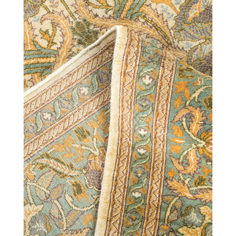 Arts & Crafts One-of-a-Kind 6'1" X 9'3" Hand Knotted Area Rug
